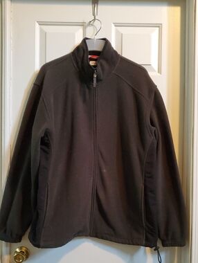 Izod Men's XL  Black Full-Zip Fleece Jacket